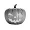 Halloween Pumpkin isolated. Fake