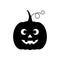 Halloween pumpkin Jack O Lantern black funny icon