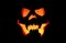 Halloween Pumpkin Mask Lamp black background