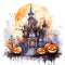 Halloween Pumpkin Painting Background