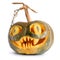 Halloween pumpkin scary carved isolated