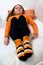 Halloween Pumpkin Socks Girl Sofa