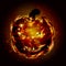 Halloween. Pumpkin sweet fire. The lantern