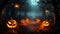 Halloween pumpkin vintage filter image