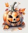 Halloween Pumpkin Watercolor Watercolors JPG or PNG available AI Generated