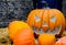 Halloween pumpkins display