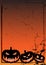 Halloween Pumpkins, gradient abstract halloween background. spectrum backdrop with gradient mesh.