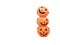 Halloween pumpkins. Halloween day, white background, Orange monster pumpkins