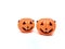 Halloween pumpkins. Halloween day, White background, Orange monster pumpkins