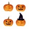 Halloween pumpkins icons