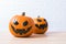 Halloween pumpkins isolated