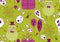 Halloween pumpkins monsters seamless ghost and web and skulls and balloons pattern for wrapping paper