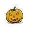 Halloween pumpkins vector illustration. scary symbol for halloween tradition. vector hand drawn styleWeb