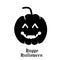 Halloween pumpkins white background