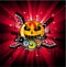 Halloween Rainbow Disco Music Background