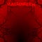 Halloween red background copy space with text