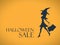 Halloween sale background. Elegant, witch