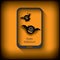 Halloween sales invitation in smartphone with
