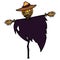 Halloween scarecrow character icon