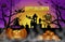 Halloween scary night background