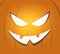 Halloween scary pumpkin face background