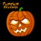 Halloween scary pumpkin vector illustration