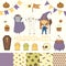 Halloween scrapbook set