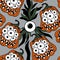 Halloween seamless monster pumpkins with eyes pattern for wrapping paper and fabrics and accessories and kids