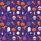 Halloween Seamless Pattern Background