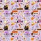 Halloween seamless pattern, new design colorful illustration. Suitable for printing on fabric
