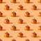 Halloween seamless pattern of pumpkin for wallpaper or pack paper.