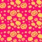Halloween seamless pattern with pumpkins for prints or banners or greeting cards