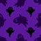 Halloween seamless pattern with scary funny ghosts. Ghosty scary pattern, colorful Halloween print