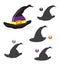 Halloween shape game: the witch hat