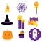 Halloween simple holiday icons
