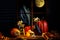 Halloween Skeleton Mice Pumpkins Ghost