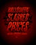 Halloween slashed prices vector sale poster