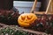 Halloween smiling pumpkin