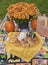 Halloween snacks/drinks on table