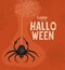 Halloween spider cartoon with spiderwebs vector design