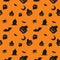 Halloween spider concept background for Halloween Party night. S