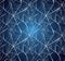 Halloween spider web seamless pattern blue background EPS10 file