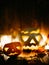 Halloween spooky jack-o-lanterns
