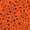 Halloween spooky pumpkins are a seamless background pattern.