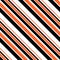 Halloween Stripes Seamless Pattern - Black, orange, and white diagonal stripes design