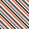 Halloween Stripes Seamless Pattern - Black, orange, and white diagonal stripes design