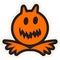 Halloween Stroked Creepy Ghost Jack Sticker