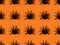 halloween texture with black origami spiders