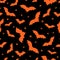 Halloween themed bats and star shapes Pattern