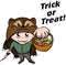 Halloween: treak treating action